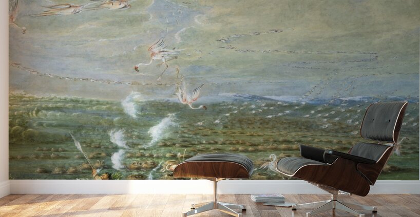Flamingo Shooting in South America 1856 Wall Murals