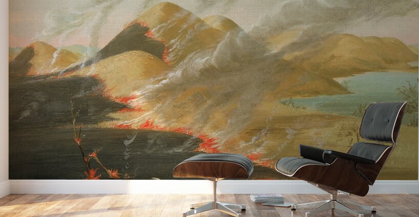 Prairie Bluffs Burning 1832 Wall Murals