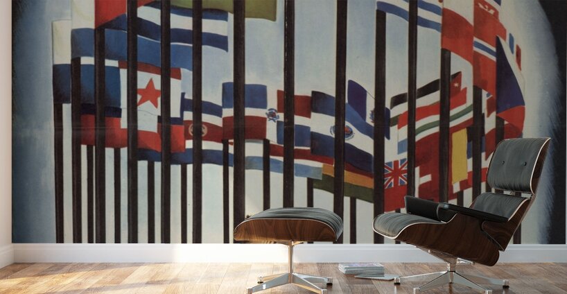 Germany and Japan Behind Bars Wall Murals