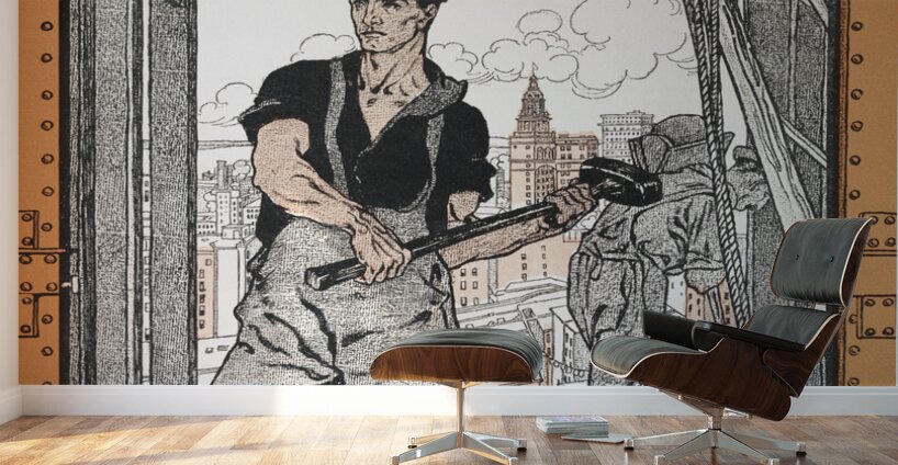 Industrial Number 1901 by Edward Penfield Wall Murals