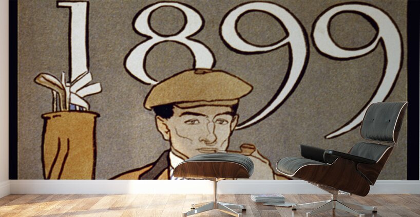 Golf Calendar 1899 by Edward Penfield Wall Murals