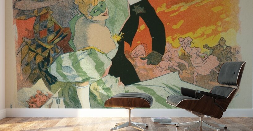 Carnaval 1896. Grand Veglione De Gala 1896 Poster by Jules Chéret Wall Murals