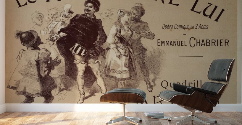 Le Roi Malgré Lui 1887 Poster by Jules Chéret Wall Murals