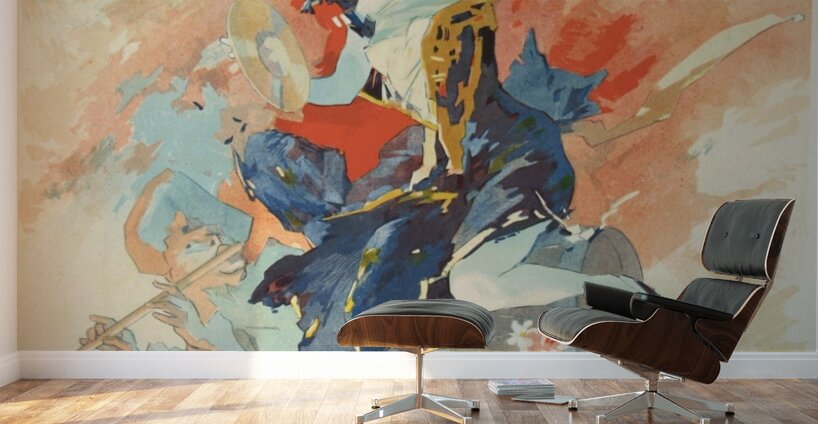 Allegory of Music 1891 Poster by Jules Chéret Wall Murals