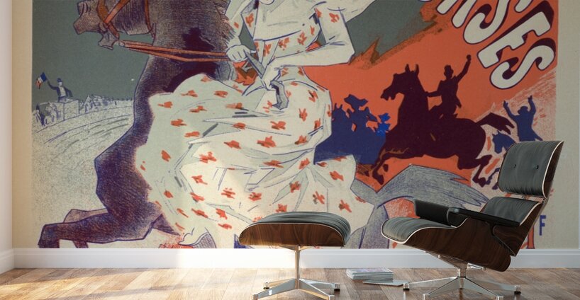 Paris-Courses 1897 Poster by Jules Chéret Wall Murals