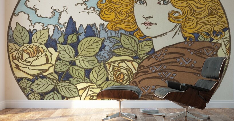 Jalousie Jealousy Illustration by Eugène Samuel Grasset Wall Murals