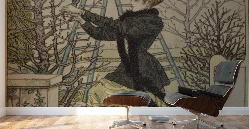 Février 1896-1898 Poster by Eugène Samuel Grasset Wall Murals