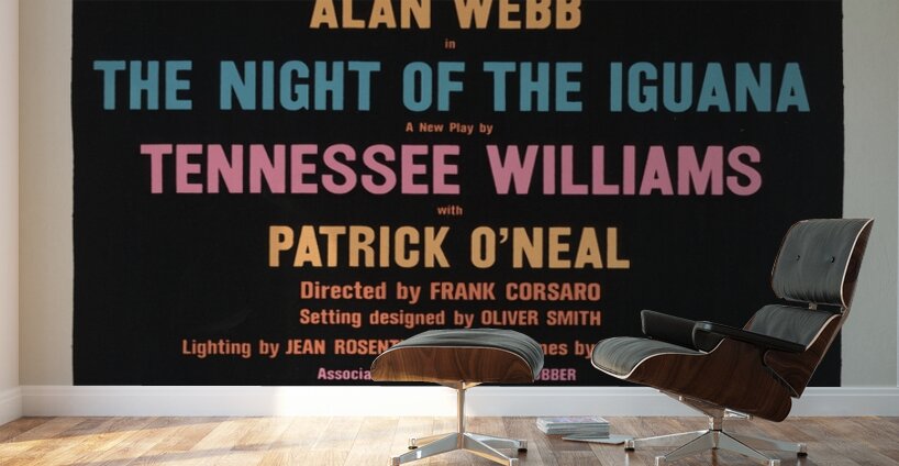 The Night of the iguana 1961 Artcraft Lithograph Poster 1905–1970 Wall Murals