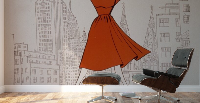 Rosalind Russell in the new musical comedy Wonderful Town 1953 Artcraft Lithograph Poster 1905–1970 Wall Murals