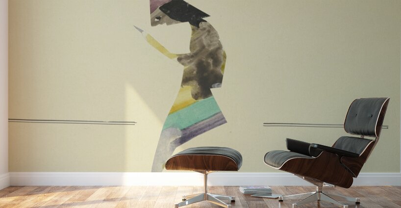 ‘Der vergötterte Menschenmann …’ 1932  My Pictures Become Wilder and Wilder By John Elsas Wall Murals