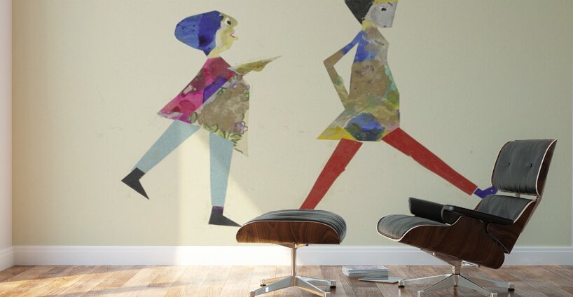 ‘Es muss die Frau den Mann bewachen …’ 1932  My Pictures Become Wilder and Wilder By John Elsas Wall Murals