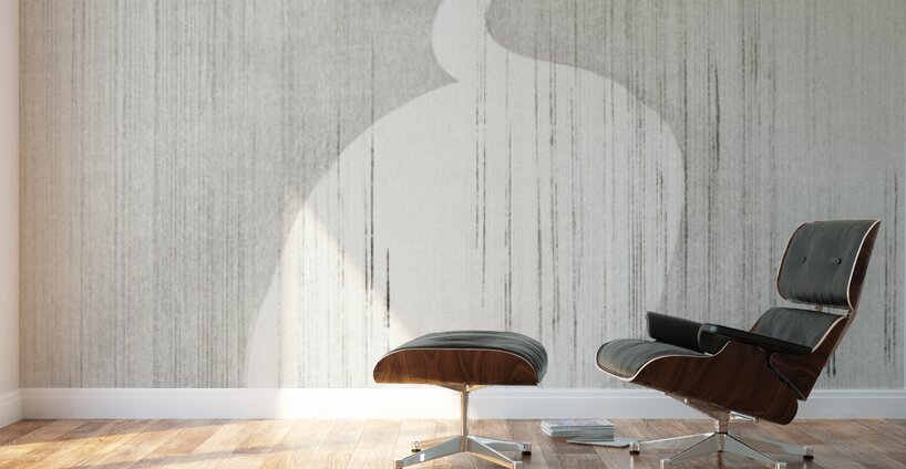 Egret in rain 1900 - 1930 by Ohara Koson 1877-1945. Wall Murals