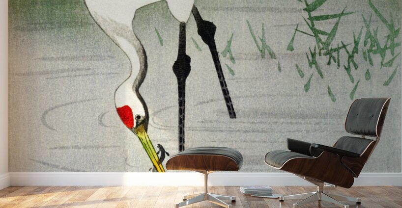 Praying mantis 1900 - 1936 by Ohara Koson 1877-1945. Wall Murals