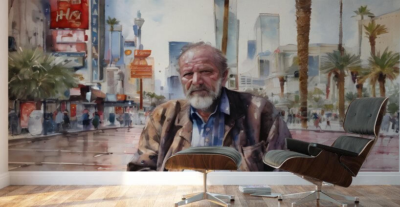 Watercolor “ Decisions Decisions Decisions” By Bruce Lazarus Wall Murals