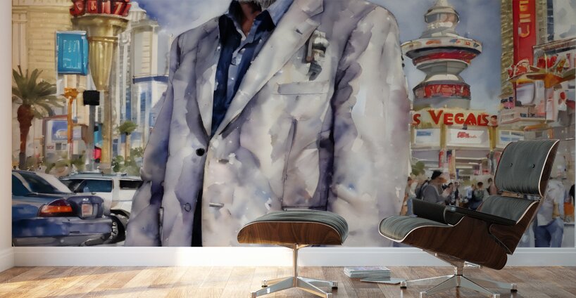 Watercolor “Broke” By Bruce Lazarus Wall Murals