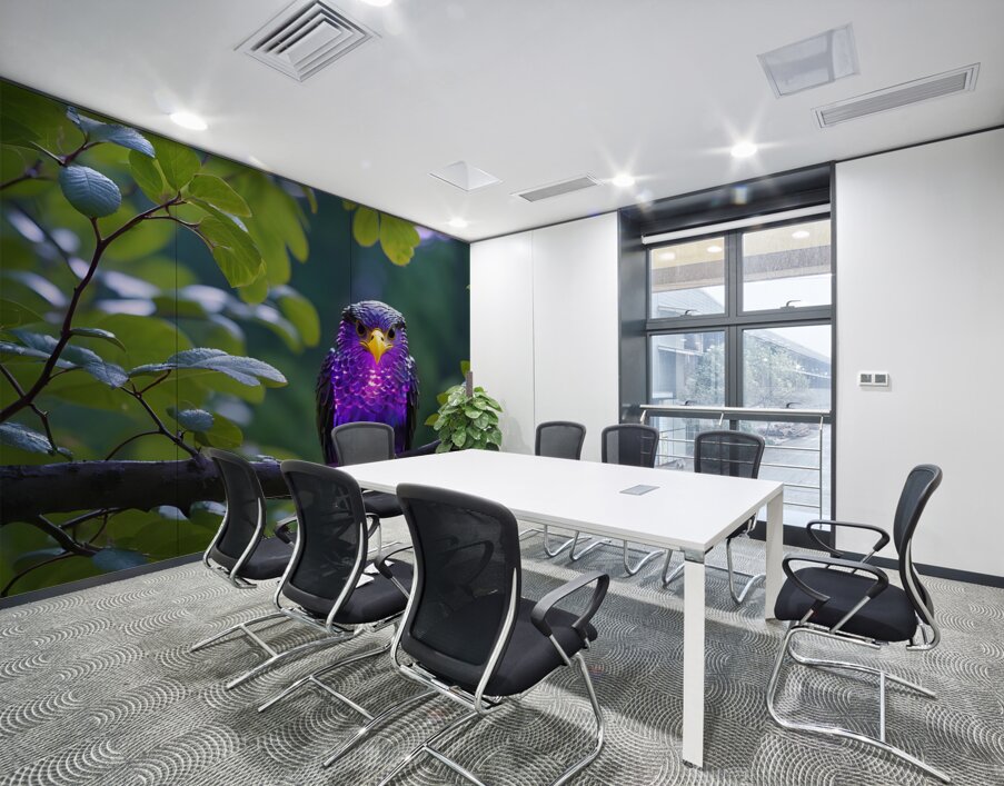 A  Amethyst Glass Eagle By ISHISH Wall Printing