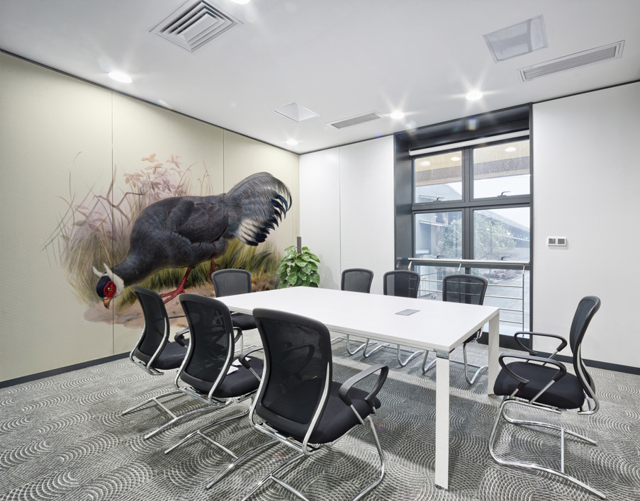 Crossoptilon auritum. 1872 Wall Printing