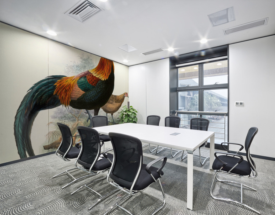 Gallus ferrugineus. 1872 Wall Printing