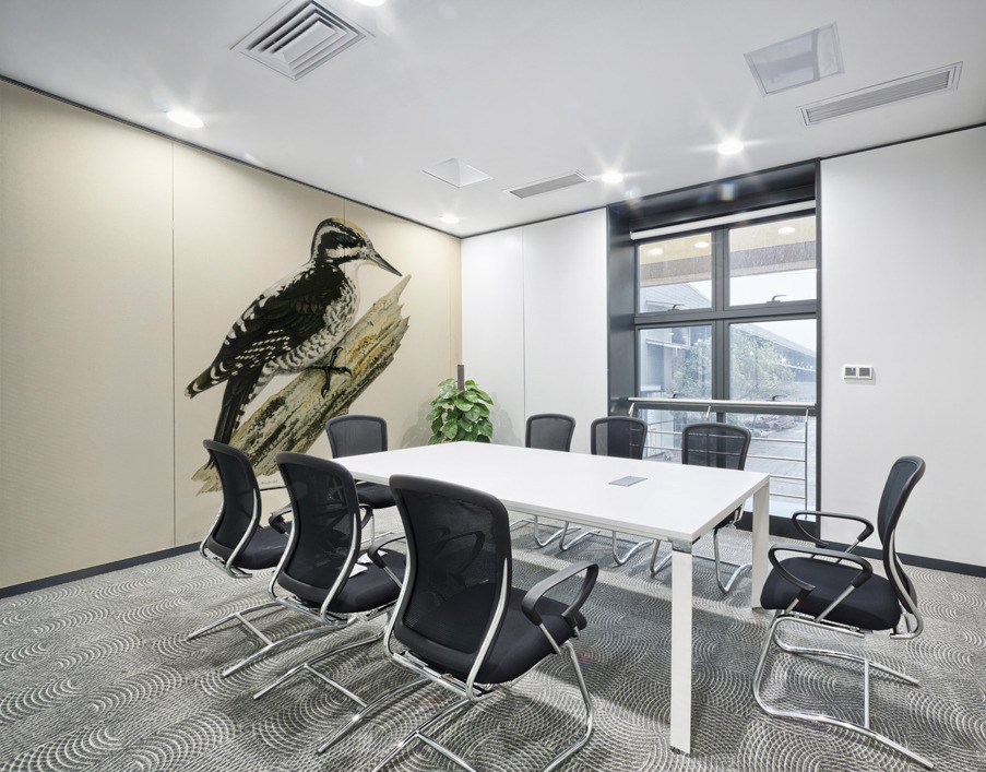 Three-toed woodpecker Picoides Tridactylu Wall Printing