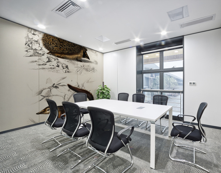 European Hedgehog Erinaceus Europaeus and Common Treeshrew Tupaia Glis Wall Printing