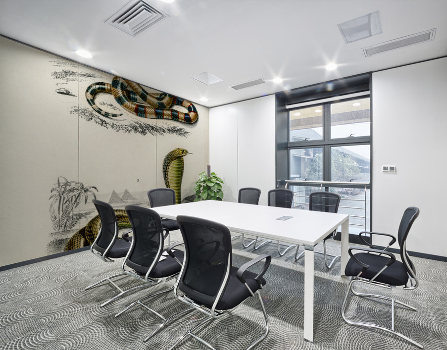 Coral Snake Elaps Corallinus and Egyptian Cobra Naja Hoje Wall Printing