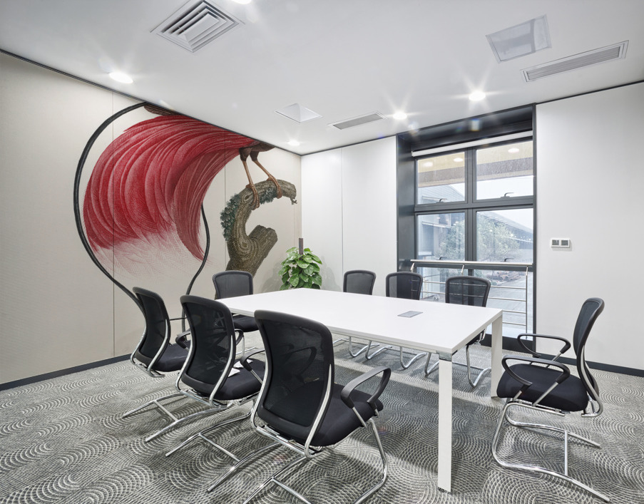 Red bird of paradise  Wall Printing