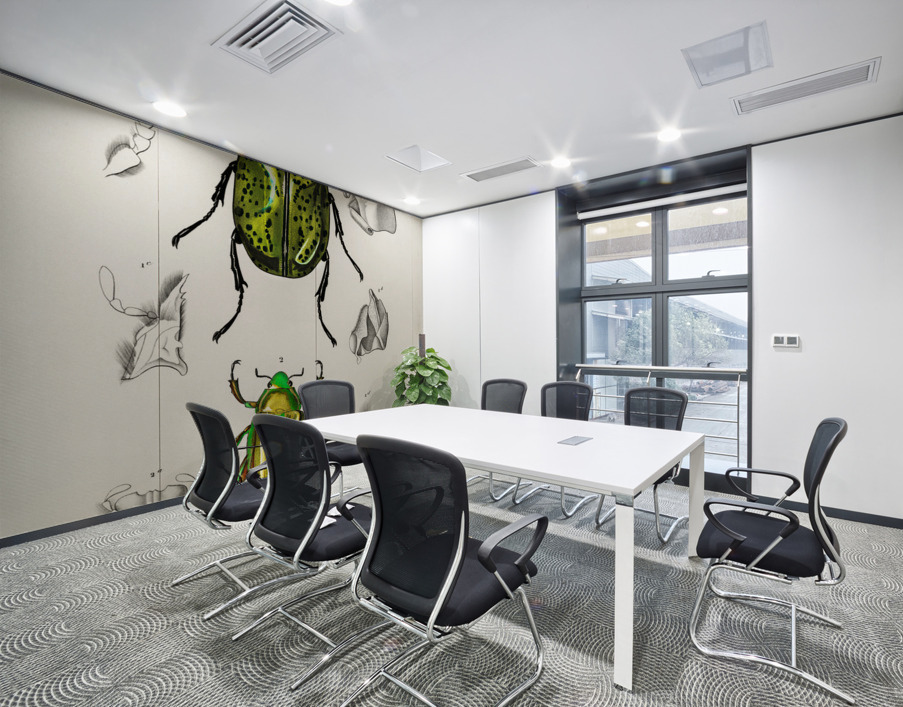 Chrysina Macropus Chrysophora Macropa and Eastern Hecules Beetle Scarabaeus Hyllus Wall Printing