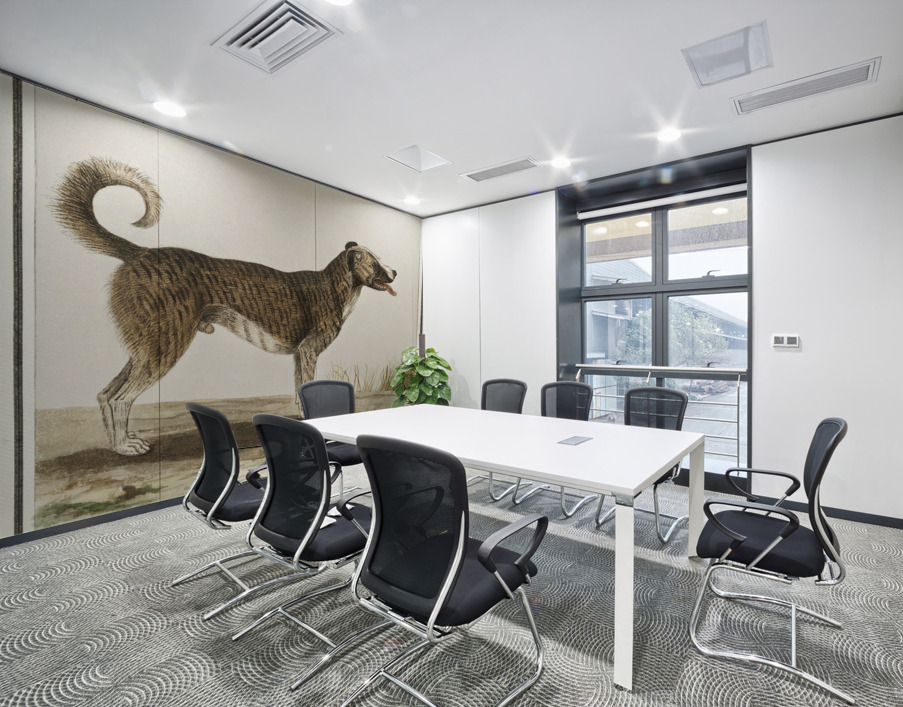 Dog in vintage style Wall Printing