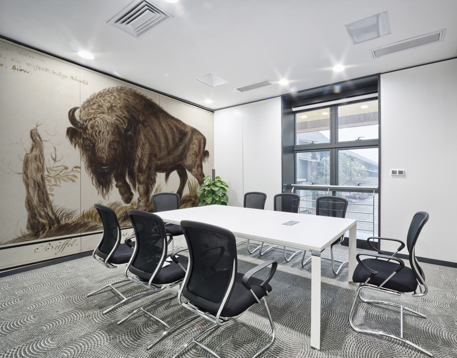 Wisent in vintage style Wall Printing