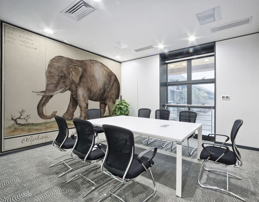 Elephant in vintage style Wall Printing