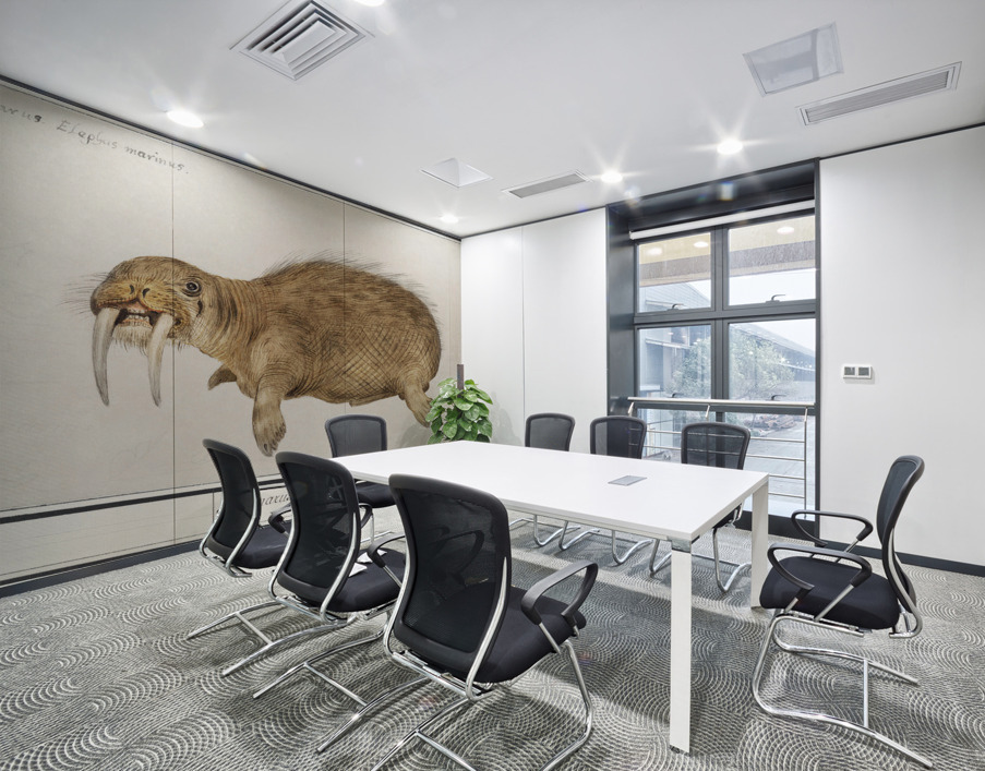 Walrus in vintage style Wall Printing