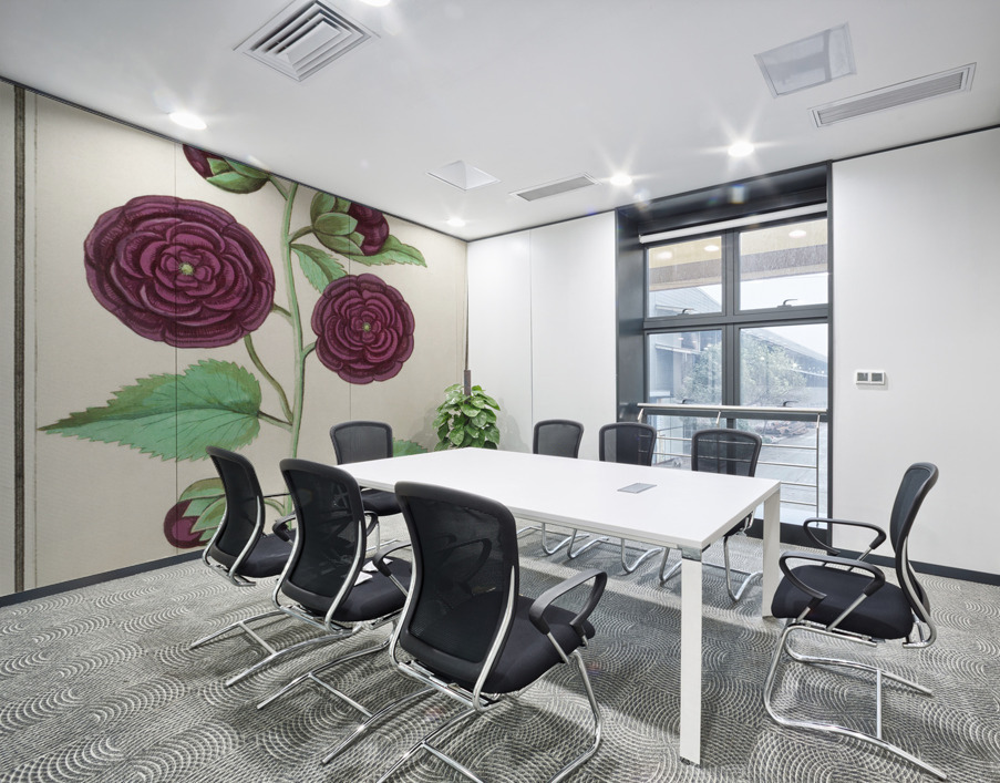 Alcea in vintage style Wall Printing