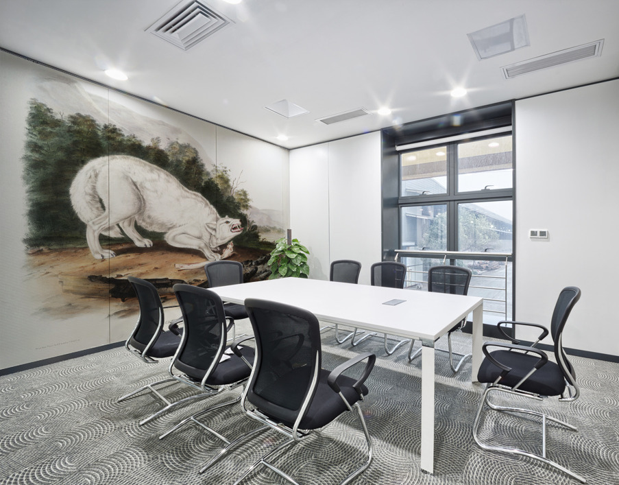 White American Wolf Canis lupus  Wall Printing