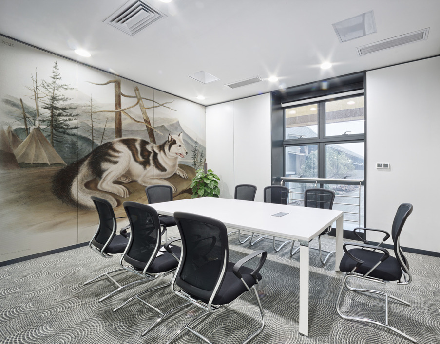 Hare-Indian Dog Canis familiaris  Wall Printing