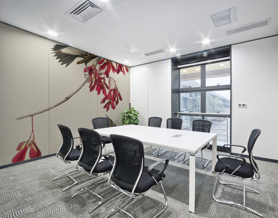 Rice Bird Wall Printing