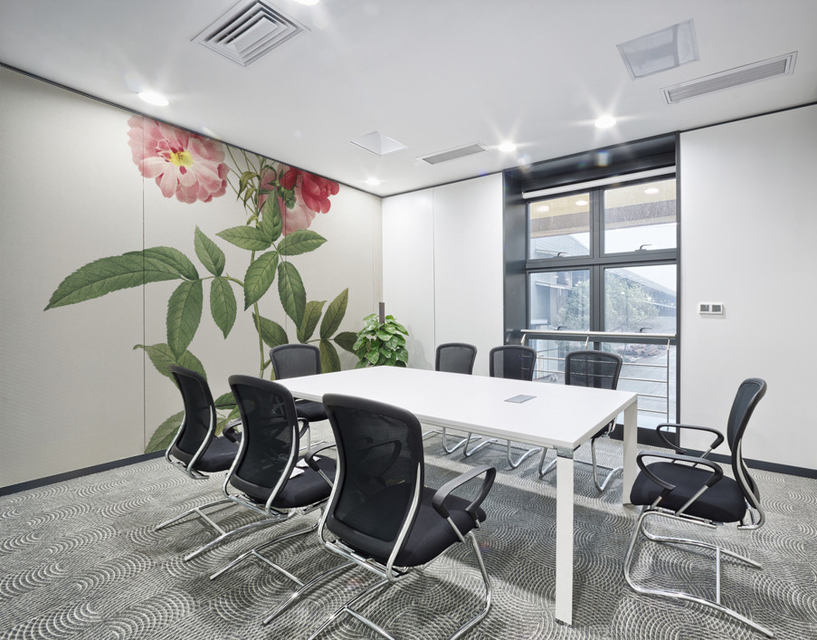 Hudson rose in bloom Wall Printing