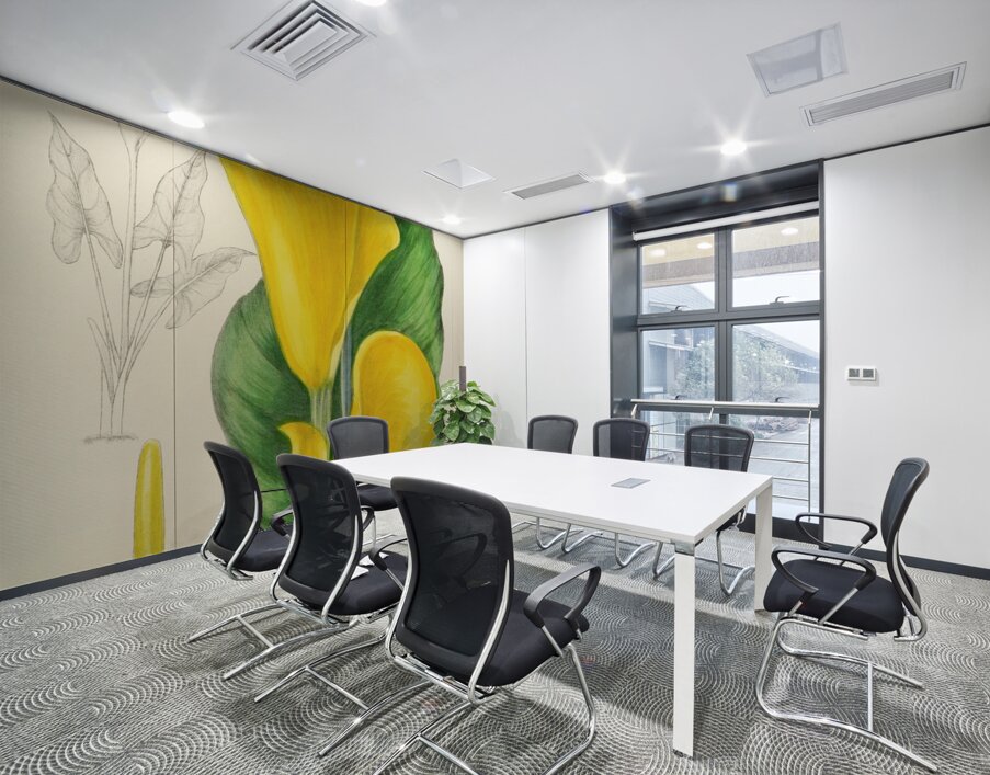 Richardia Angustiloba Wall Printing