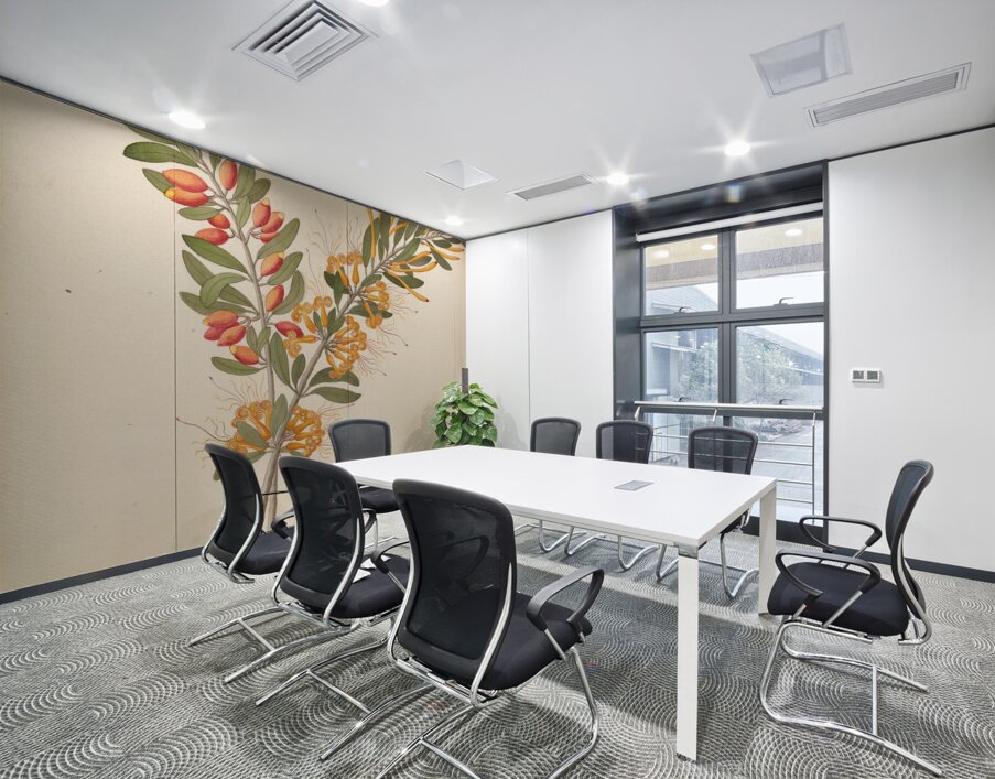 Loranthus N. Sp. [Moquiniella rubra] 1817 Wall Printing