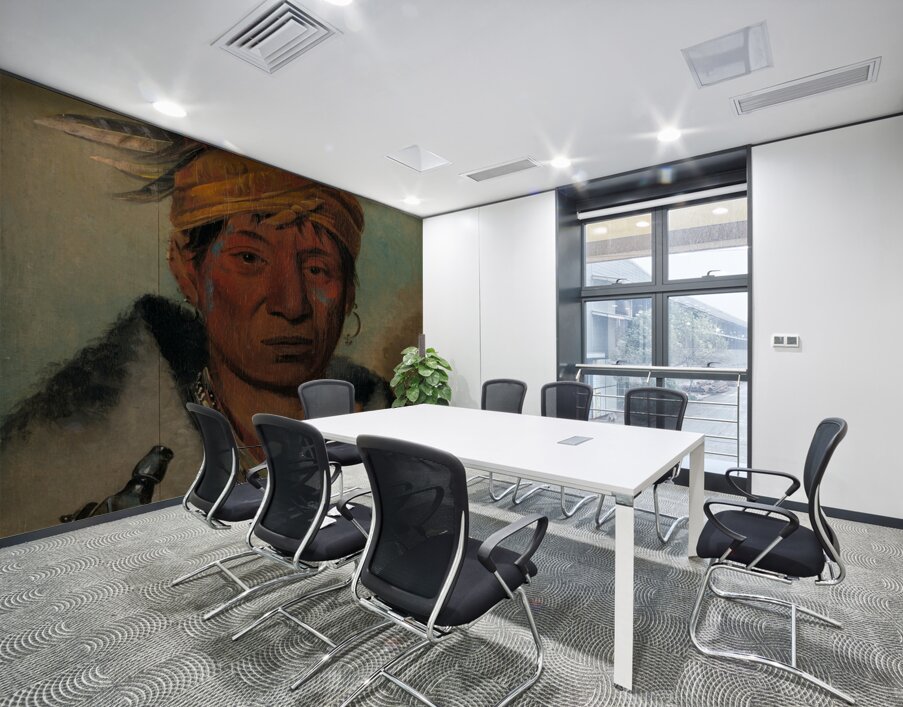 Ah-Yaw-Ne-Tak-Oár-Ron a Warrior 1831 Wall Printing