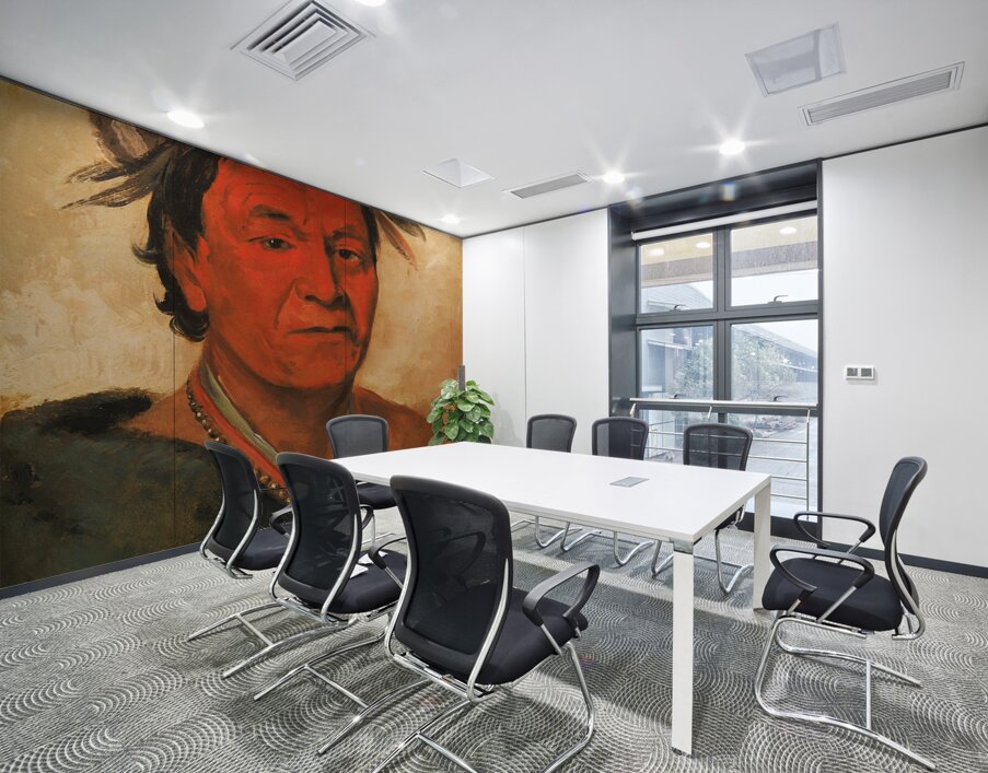 O-Ho-Páh-Sha Small Whoop a Distinguished Warrior 1831 Wall Printing