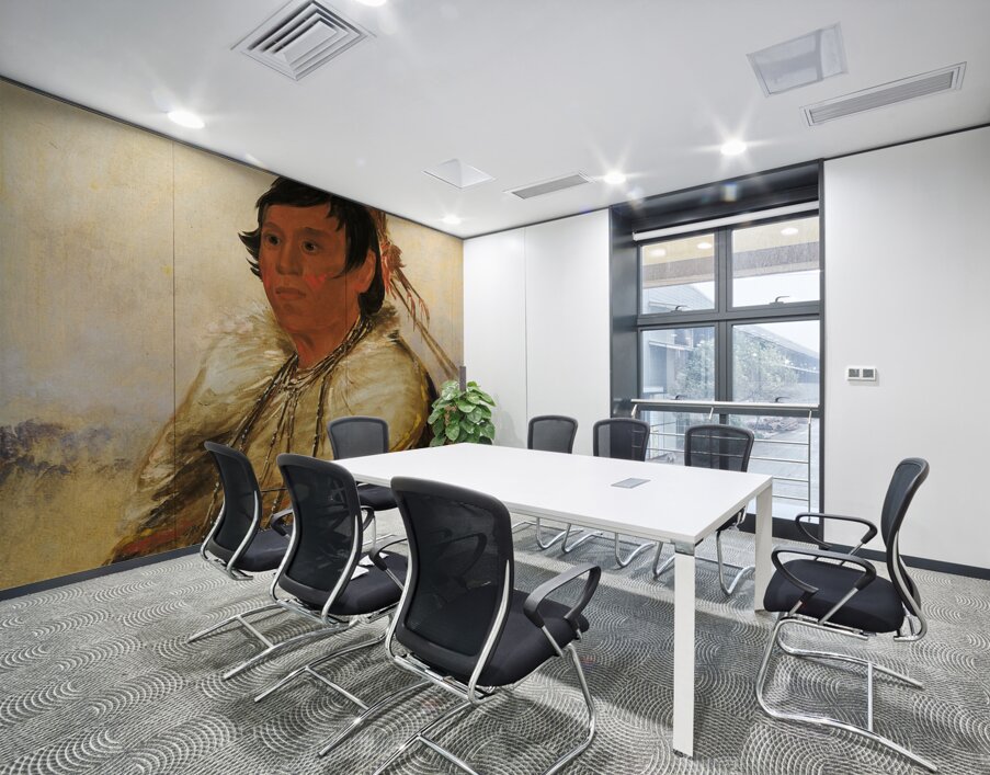 Ni-A-Có-Mo Fix With The Foot a Brave 1830 Wall Printing