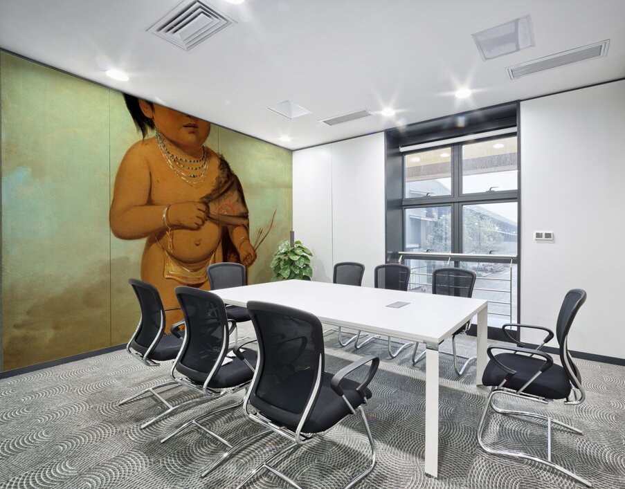 Tcha-Aés-Ka-Ding Grandson of Buffalo Bull’s Back Fat 1832 Wall Printing