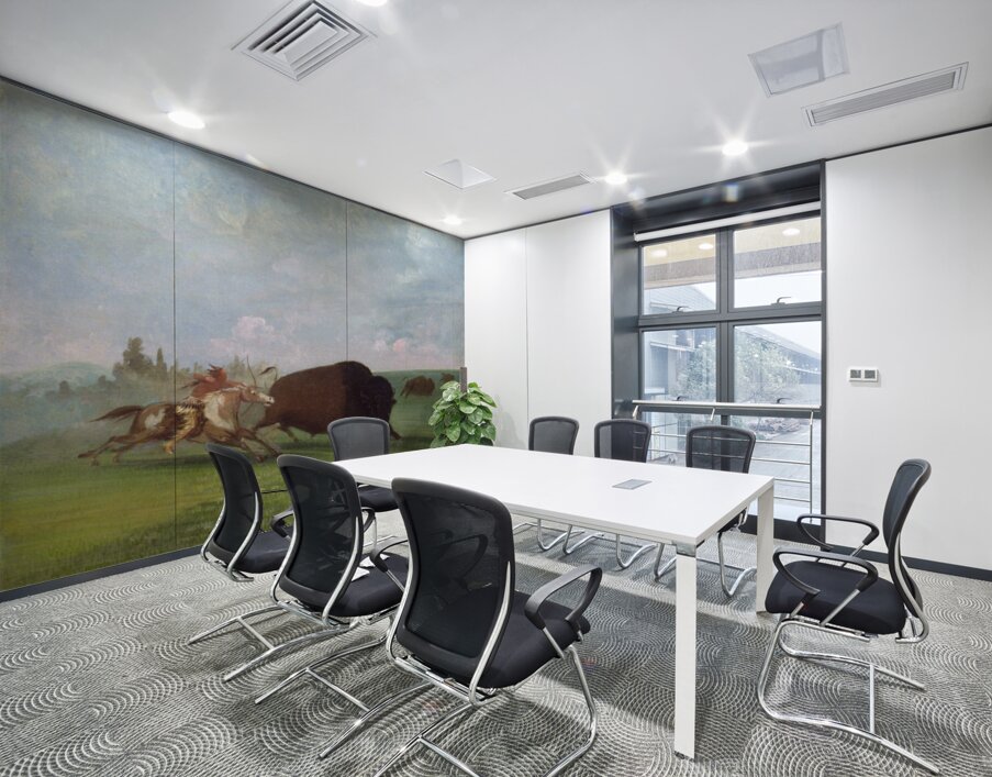 Buffalo Chase a Single Death 1832-1833 Wall Printing