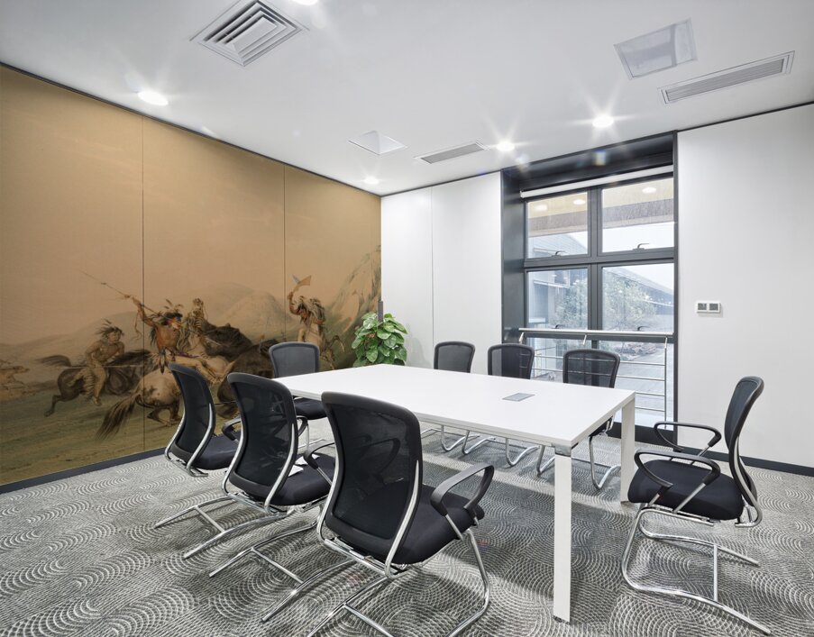 Attacking the Grizzly Bear 1844 Wall Printing