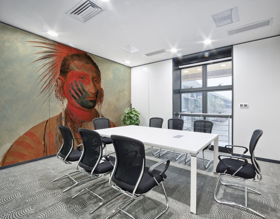 Wash-ka-mon-ya Fast Dancer a Warrior 1844-1845 Wall Printing