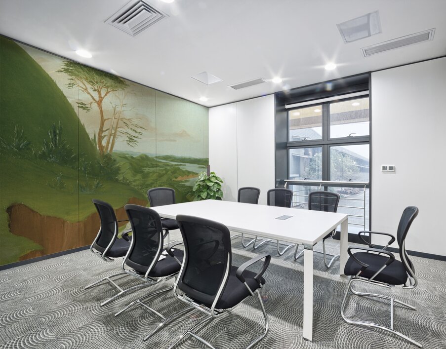 River Bluffs With White Wolves In The Foreground Upper Missouri 1832 Wall Printing