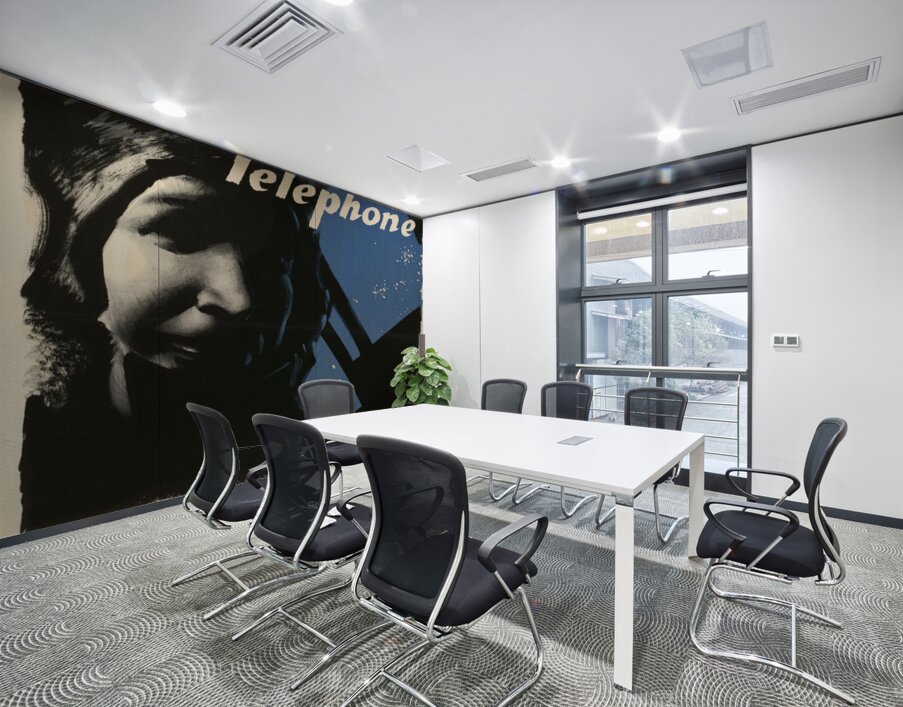 The Airman Depends on the Telephone Wall Printing