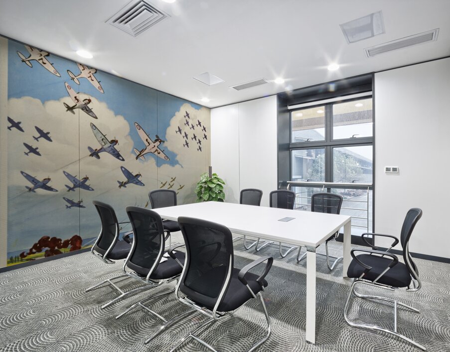 British Fighters Sweep Hourly Across Occupied France Cheered by French Peasants Wall Printing