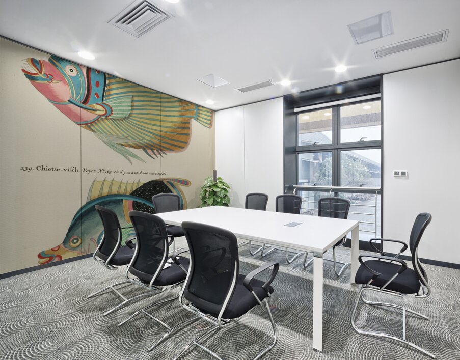 Colourful and surreal illustrations of fishes found in Moluccas Indonesia and the East Indies by Louis Renard 1678 -1746 from Histoire naturelle des plus rares curiositez de la mer des Indes 1754. Wall Printing