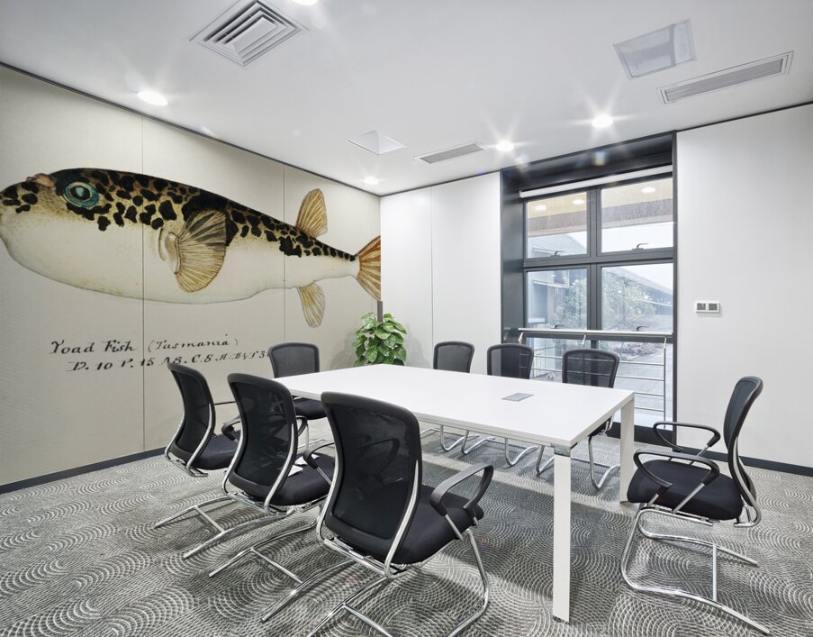 Antique fish Pufferfish South Pacific Fishes by Frank Edward Clarke 1849-1899.  Wall Printing